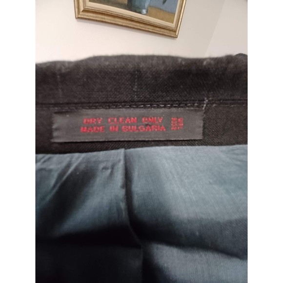 Men's English Manor 48L 2 Button Blazer/Sport Coat Jacket Black/Gray Pinstripes - Picture 9 of 10